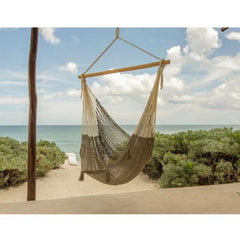 Extra Large Mexican Hammock Chair in Outdoor Cotton Colour Dream Sands - JUST Hammocks