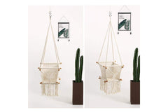 Children's Hammock Chair Swing Hanging Rope Seat Chair Indoor/Outdoor Patio Camp