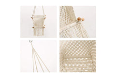 Children's Hammock Chair Swing Hanging Rope Seat Chair Indoor/Outdoor Patio Camp