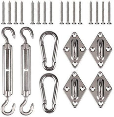 Pad Eye Plates 12Pcs Stainless Steel Ceiling Hooks - JUST Hammocks