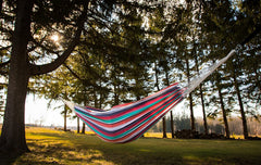 Brazilian Style Hammock - Double Size (Plumeria)