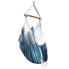 Brazilian Hammock Swing Chair in Blue Lagoon