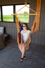 Brazilian Hammock Swing Chair in Tropical - JUST Hammocks