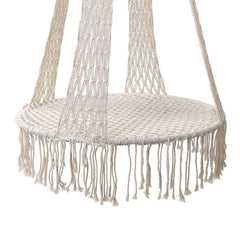 Cream Boho Cotton-Blend Hammock Swing Chair - JUST Hammocks