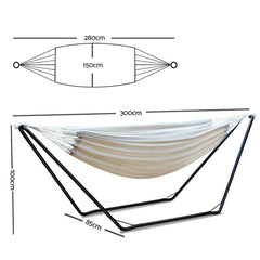 Cream Bella Cotton Hammock Bed with Stand - JUST Hammocks
