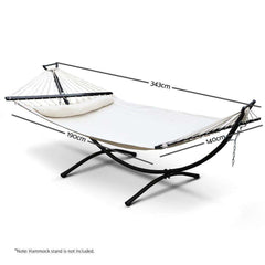 Cream Gideon Double Hammock Swing Bed - JUST Hammocks