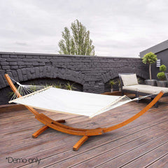 Double Free Standing Hammock & Wooden Stand - JUST Hammocks