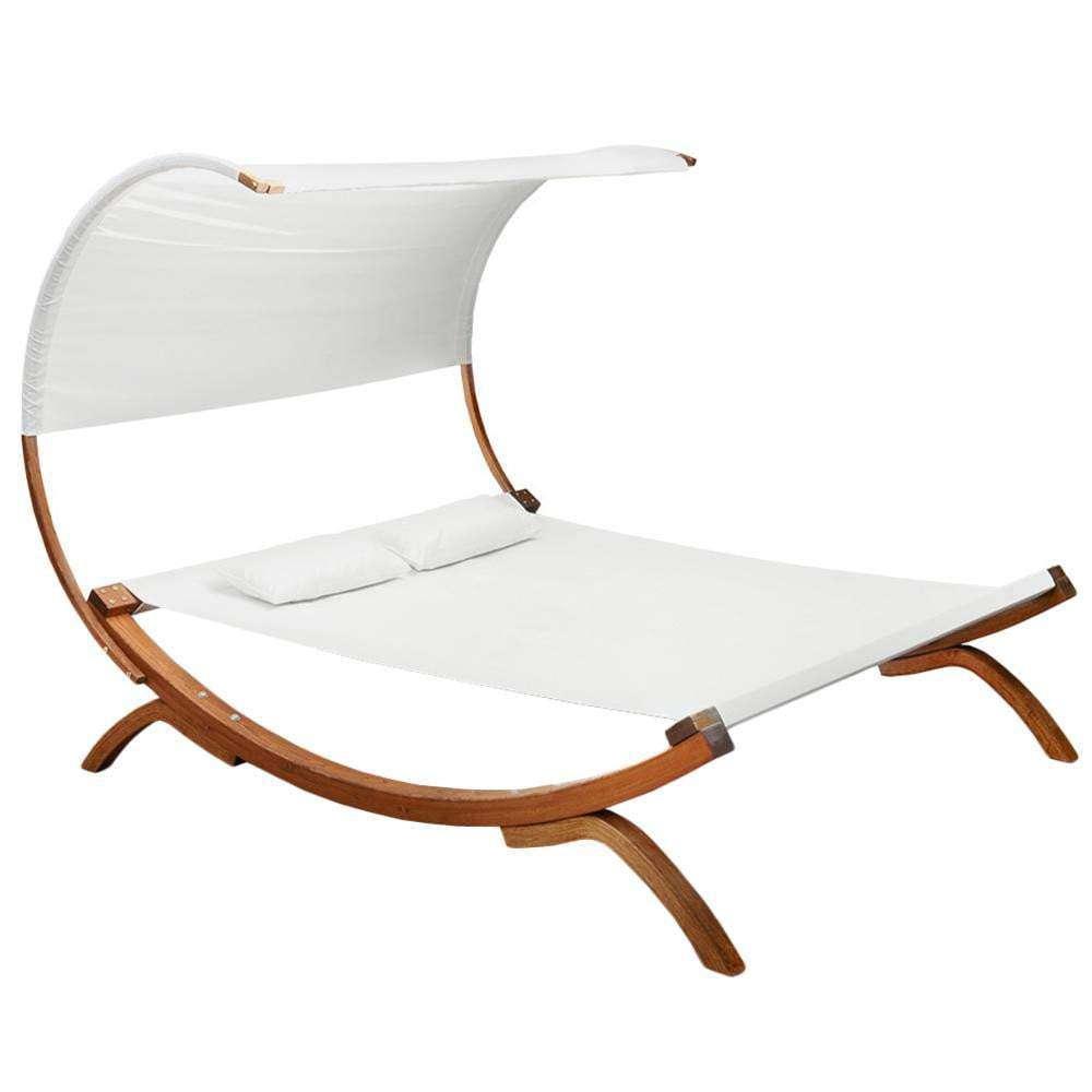 Double Free Standing Hammock Bed with Wooden Stand - JUST Hammocks