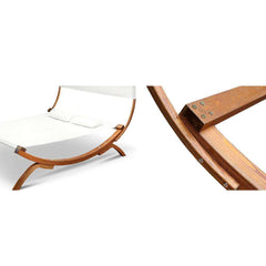 Double Free Standing Hammock Bed with Wooden Stand - JUST Hammocks