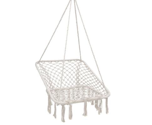 Hanging Rope Portable Swing Hammocks Cream - JUST Hammocks
