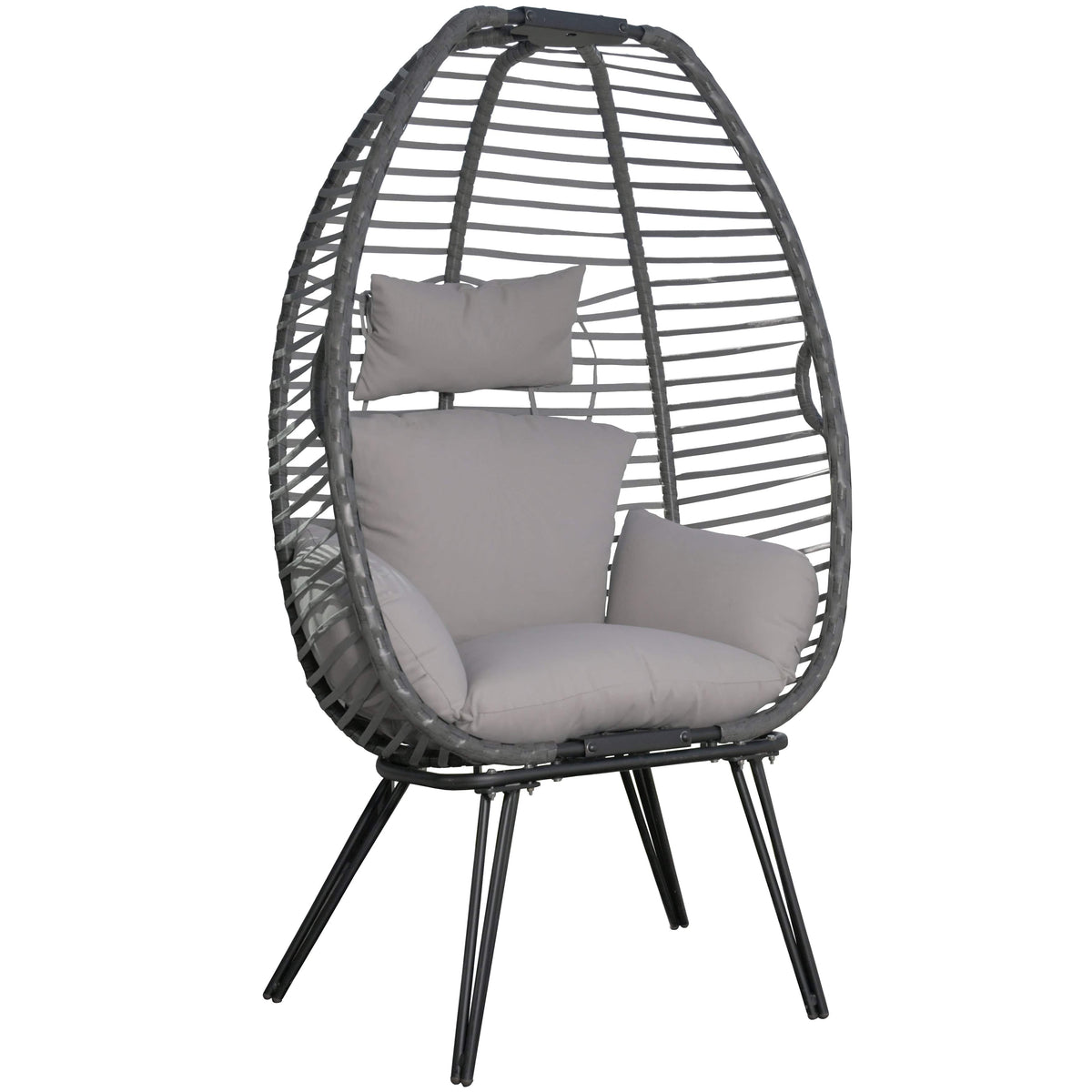Nest Egg Chair with Legs - Moonstone