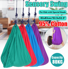 Kids Swings Autism ADHD Aspergers Soft Sensory Cuddle Children Hanging Hammock - JUST Hammocks