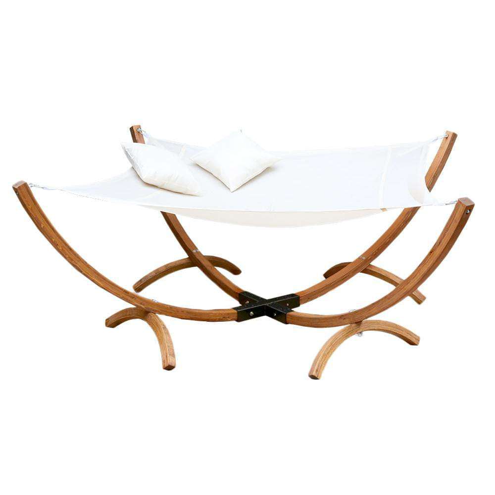Square Double Timber Free Standing Hammock Bed - JUST Hammocks
