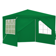 3x3m Gazebo Outdoor Marquee Tent Canopy Green