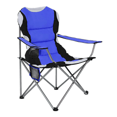 2x Folding Camping Arm Chairs Portable Outdoor Garden Fishing Tourer