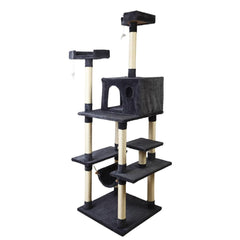 i.Pet Cat Tree Trees Scratching Post Scratcher Toys Condo House Furniture Wood - JUST Hammocks