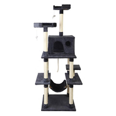 i.Pet Cat Tree Trees Scratching Post Scratcher Toys Condo House Furniture Wood - JUST Hammocks