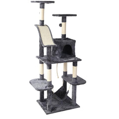 i.Pet Cat Tree Trees Scratching Post Scratcher Toys Condo House Furniture Wood - JUST Hammocks