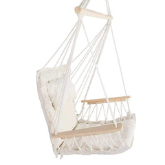 Gardeon Hammock Hanging Swing Chair - Cream - JUST Hammocks