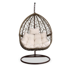 Gardeon Outdoor Hanging Swing Chair - Brown - JUST Hammocks