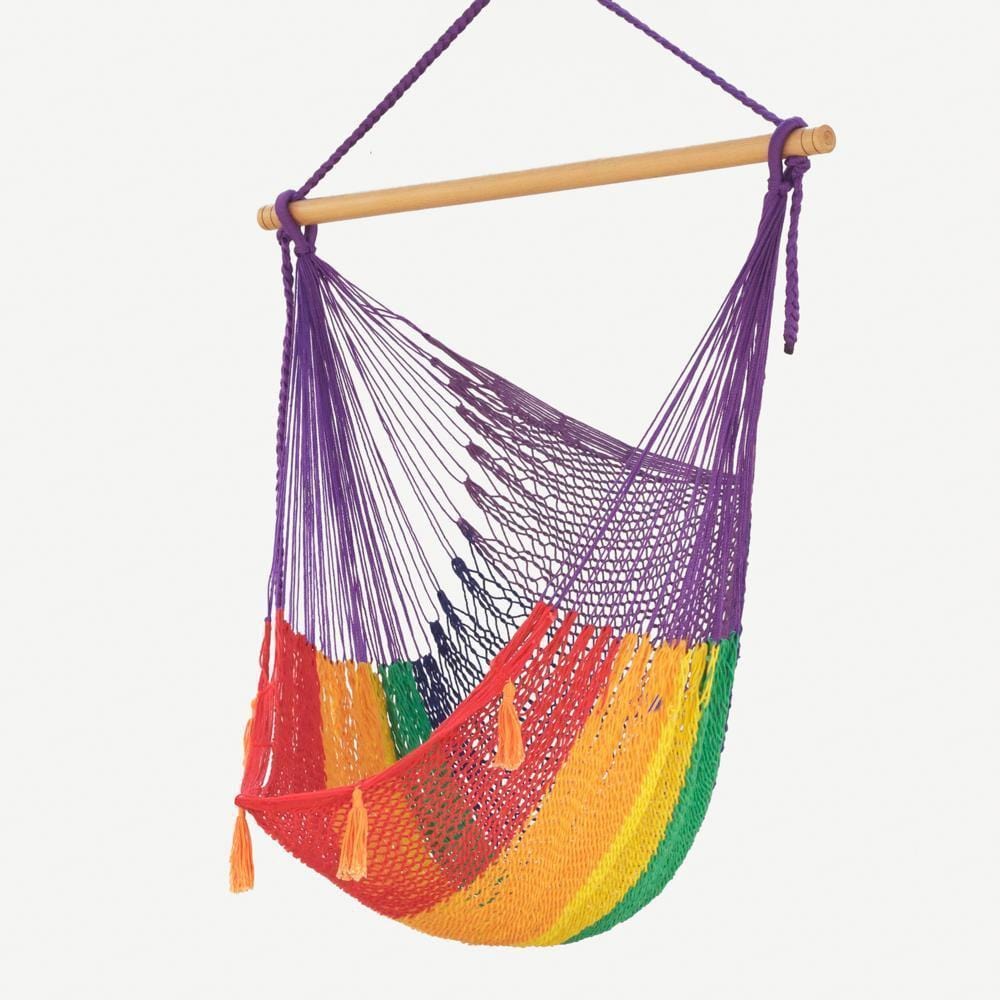 Mexican Hammock Swing Chair Rainbow - JUST Hammocks