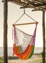 Mexican Hammock Swing Chair Rainbow - JUST Hammocks