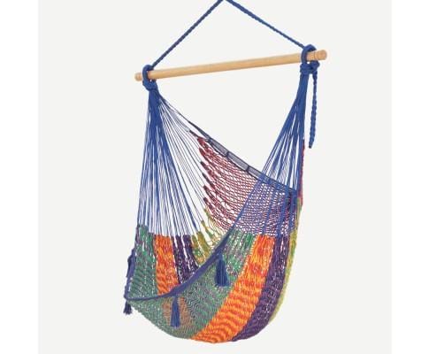 Extra Large Mexican Hammock Chair in Outdoor Cotton Colour Mexicana - JUST Hammocks