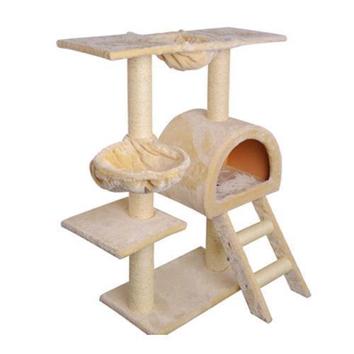 i.Pet 100cm Multi Level Cat Scratching Post - Beige - JUST Hammocks