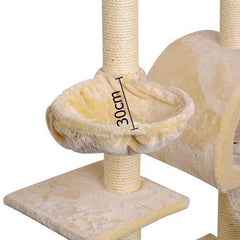 i.Pet 100cm Multi Level Cat Scratching Post - Beige - JUST Hammocks