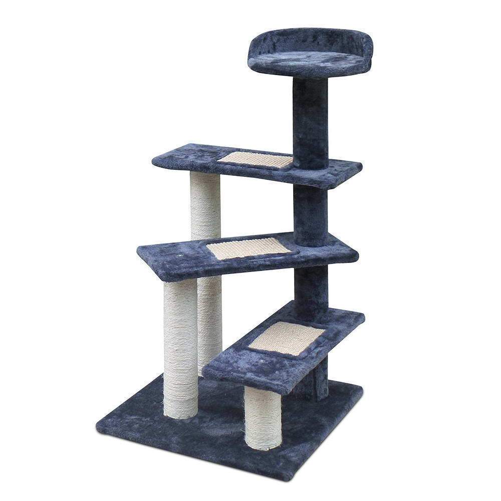 i.Pet 100cm Multi Level Cat Scratching Tree - Grey - JUST Hammocks