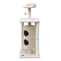 123cm Multi Level Cat Scratching Post - Beige - JUST Hammocks