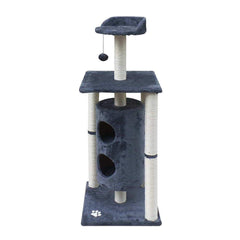 123cm Multi Level Cat Scratching Post - Grey - JUST Hammocks