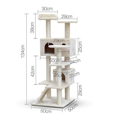 i.Pet 134cm Cat Scratching Post - Beige - JUST Hammocks