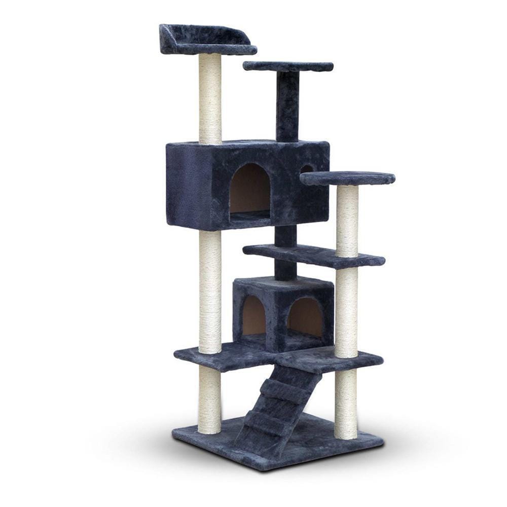 i.Pet 134cm Cat Scratching Post - Grey - JUST Hammocks