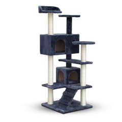 i.Pet 134cm Cat Scratching Post - Grey - JUST Hammocks