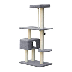 i.Pet 145cm Cat Scratching Post - Grey - JUST Hammocks