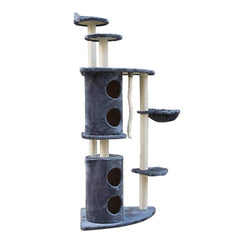 170cm Multi Level Cat Scratching Post - Grey - JUST Hammocks
