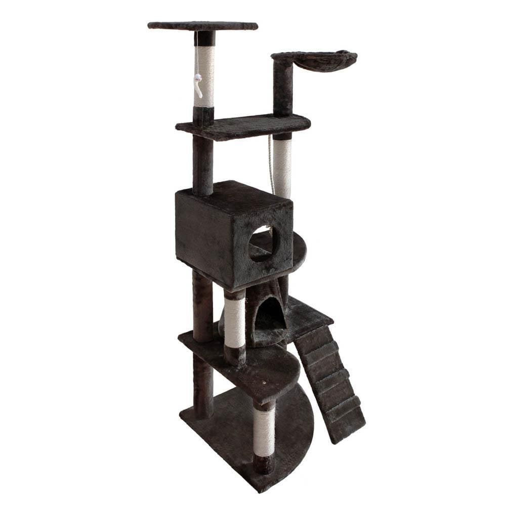 i.Pet 193cm Multi Level Cat Scratching Post - Grey - JUST Hammocks