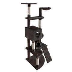 i.Pet 193cm Multi Level Cat Scratching Post - Grey - JUST Hammocks