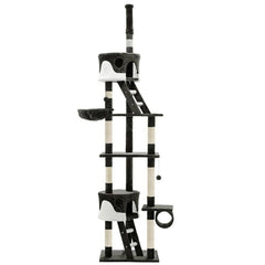 i.Pet 260cm Multi Level Cat Scratching Post - Grey - JUST Hammocks