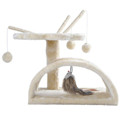 i.Pet 45cm Cat Scratching Tree - Beige - JUST Hammocks