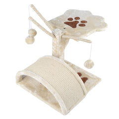 i.Pet 45cm Cat Scratching Tree - Beige - JUST Hammocks