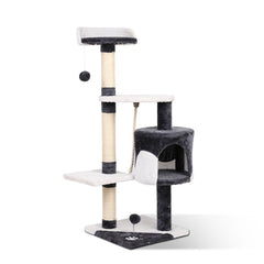 i.Pet Cat Scratcher Pole - White and Grey - JUST Hammocks