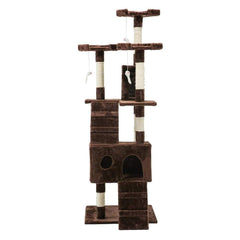 Cat Scratching Tree Post Sisal Pole 180cm Brown - JUST Hammocks