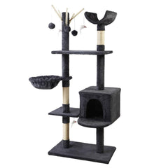 i.Pet Cat Tree Trees Scratching Post Scratcher Toys Condo House Furniture Wood - JUST Hammocks
