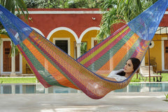 Jumbo Cotton Hammock in Mexicana - JUST Hammocks