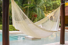 Jumbo Nylon Plus Hammock in Cream - JUST Hammocks