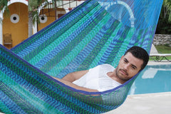 Jumbo Size Cotton Hammock in Caribe - JUST Hammocks