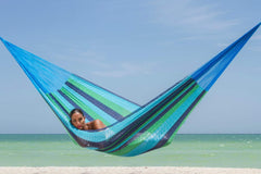 Jumbo Size Cotton Hammock in Oceanica - JUST Hammocks