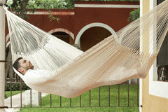 Jumbo Size Outdoor Cotton Hammock in Cream - JUST Hammocks